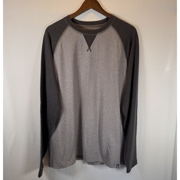 The North Face Men’s XL Long Sleeve T-Shirt Gray Hiking Outdoors Midweight EUC - Picture 2 of 6